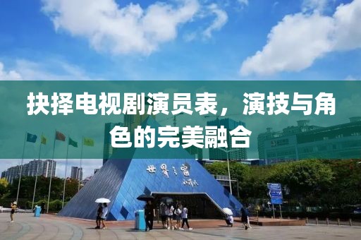 抉择电视剧演员表，演技与角色的完美融合