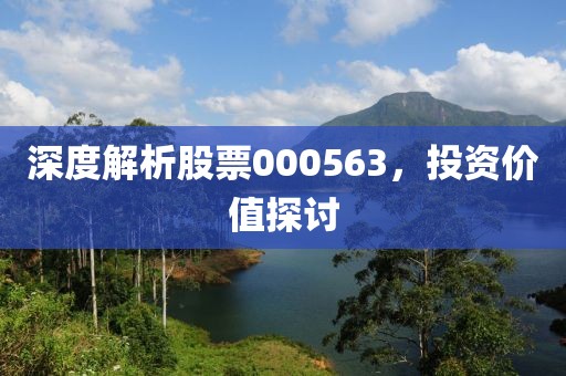 深度解析股票000563，投资价值探讨