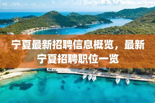 宁夏最新招聘信息概览，最新宁夏招聘职位一览
