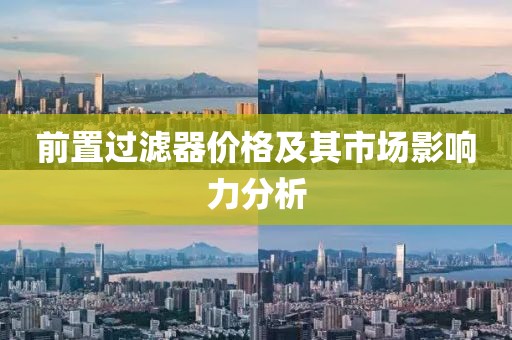 前置过滤器价格及其市场影响力分析