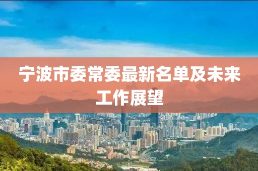 宁波市委常委最新名单及未来工作展望