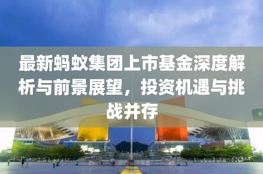 最新蚂蚁集团上市基金深度解析与前景展望，投资机遇与挑战并存