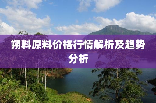 朔料原料价格行情解析及趋势分析