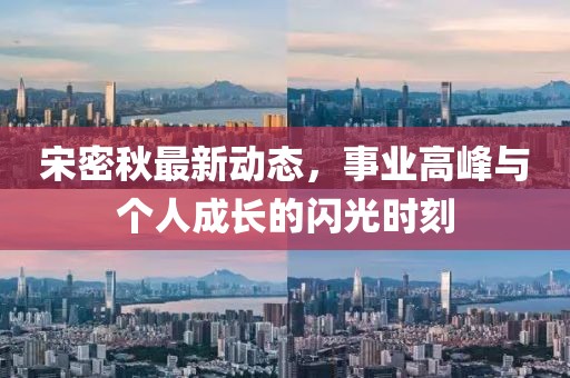 宋密秋最新动态，事业高峰与个人成长的闪光时刻