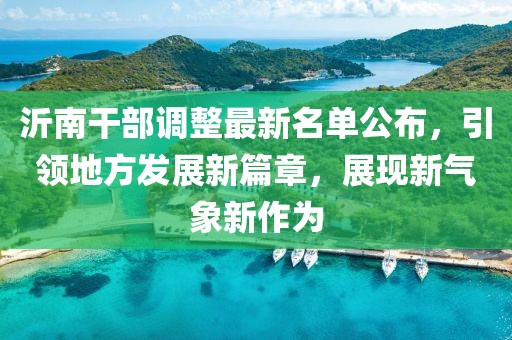 沂南干部调整最新名单公布，引领地方发展新篇章，展现新气象新作为