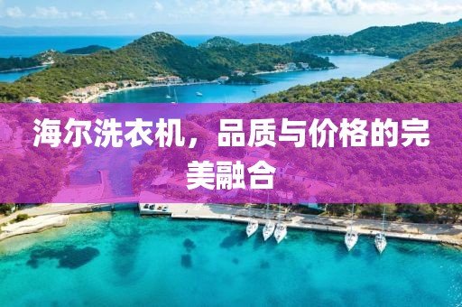 海尔洗衣机，品质与价格的完美融合