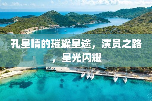 孔星晴的璀璨星途，演员之路，星光闪耀