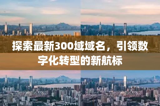 探索最新300域域名，引领数字化转型的新航标