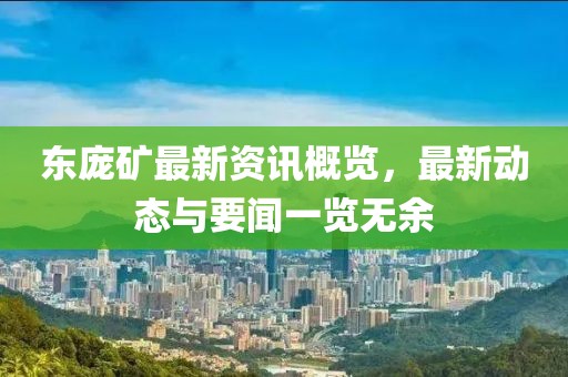 东庞矿最新资讯概览，最新动态与要闻一览无余