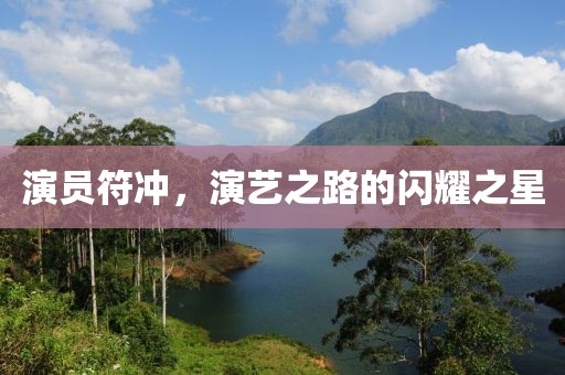 演员符冲，演艺之路的闪耀之星