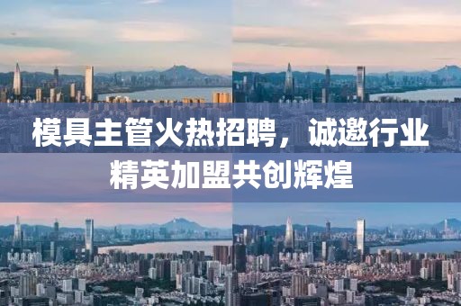 模具主管火热招聘，诚邀行业精英加盟共创辉煌