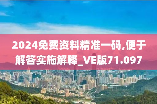 2024免费资料精准一码,便于解答实施解释_VE版71.097
