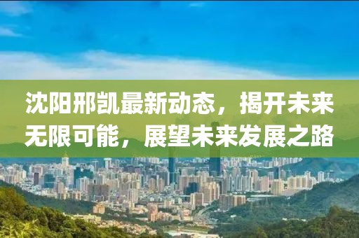 沈阳邢凯最新动态，揭开未来无限可能，展望未来发展之路