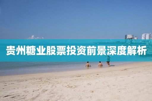 贵州糖业股票投资前景深度解析
