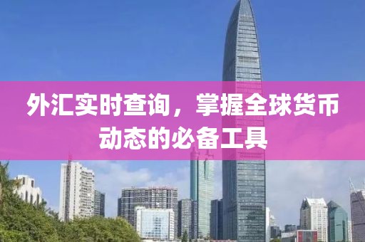 外汇实时查询，掌握全球货币动态的必备工具