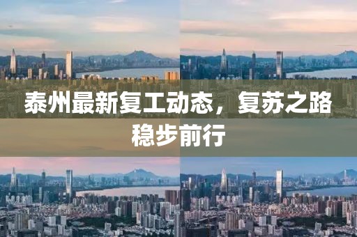 泰州最新复工动态，复苏之路稳步前行