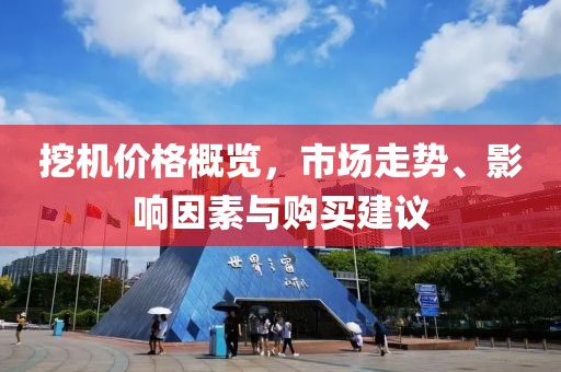 挖机价格概览，市场走势、影响因素与购买建议