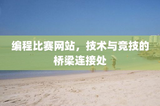 编程比赛网站，技术与竞技的桥梁连接处