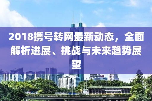 2018携号转网最新动态，全面解析进展、挑战与未来趋势展望