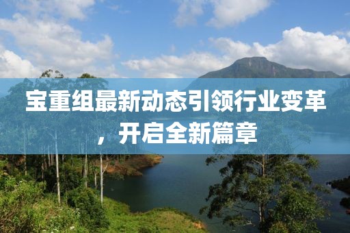 宝重组最新动态引领行业变革，开启全新篇章