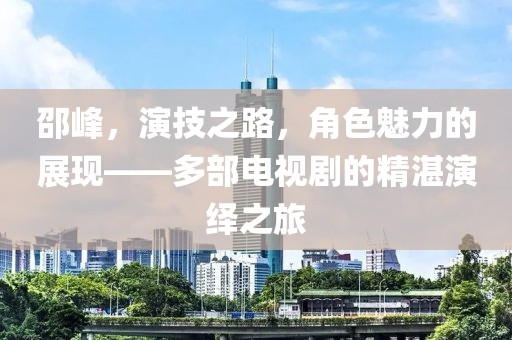 邵峰，演技之路，角色魅力的展现——多部电视剧的精湛演绎之旅
