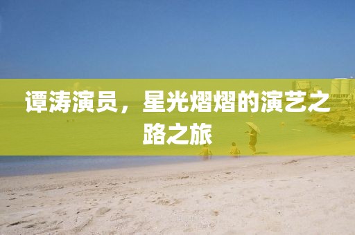 谭涛演员，星光熠熠的演艺之路之旅