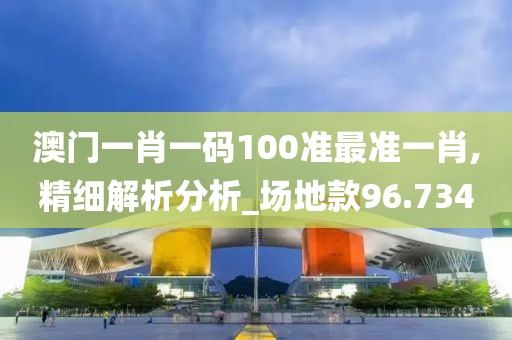 澳门一肖一码100准最准一肖,精细解析分析_场地款96.734