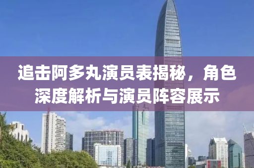 追击阿多丸演员表揭秘，角色深度解析与演员阵容展示