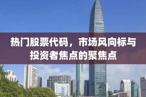 热门股票代码，市场风向标与投资者焦点的聚焦点