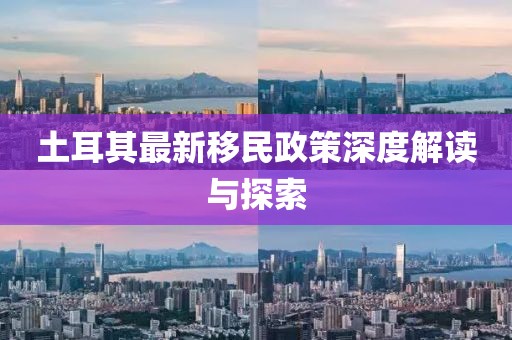 土耳其最新移民政策深度解读与探索