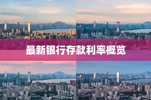 最新银行存款利率概览