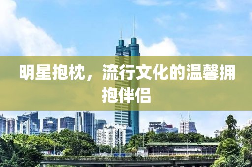 明星抱枕，流行文化的温馨拥抱伴侣
