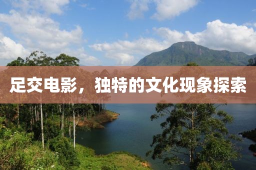足交电影，独特的文化现象探索
