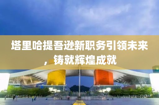 塔里哈提吾逊新职务引领未来，铸就辉煌成就