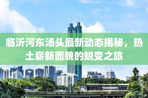 临沂河东汤头最新动态揭秘，热土崭新面貌的蜕变之旅