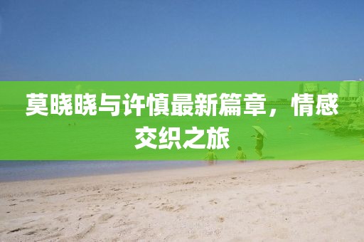 莫晓晓与许慎最新篇章，情感交织之旅
