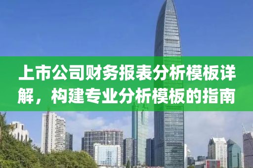 上市公司财务报表分析模板详解，构建专业分析模板的指南