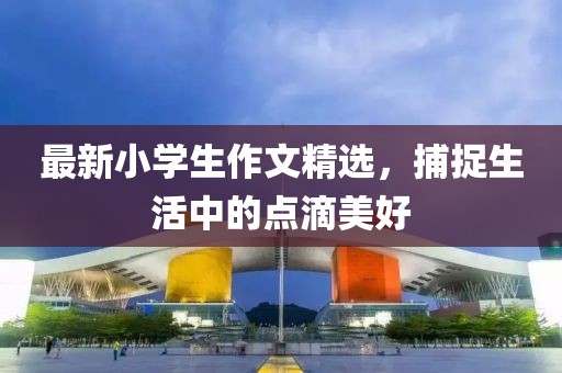 最新小学生作文精选，捕捉生活中的点滴美好