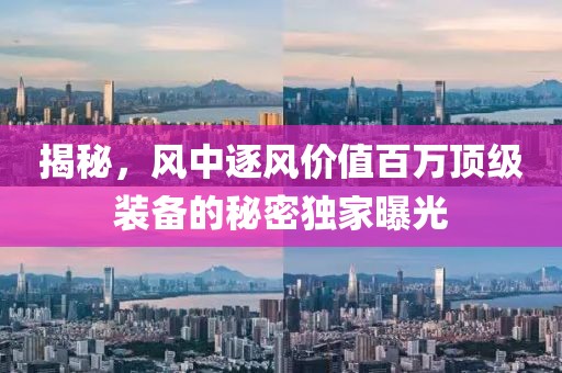 揭秘，风中逐风价值百万顶级装备的秘密独家曝光