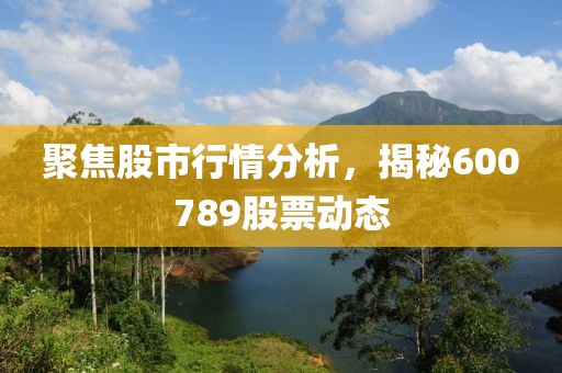 聚焦股市行情分析，揭秘600789股票动态
