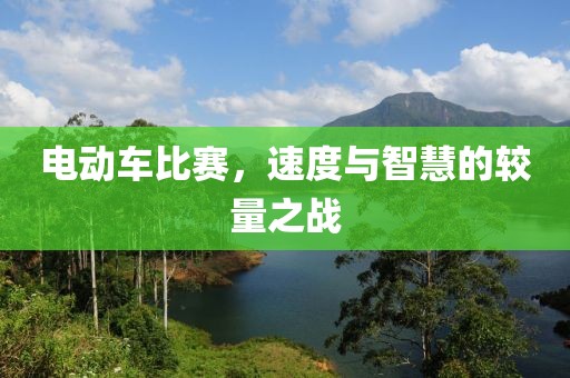 电动车比赛，速度与智慧的较量之战