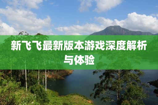 新飞飞最新版本游戏深度解析与体验