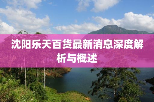 沈阳乐天百货最新消息深度解析与概述