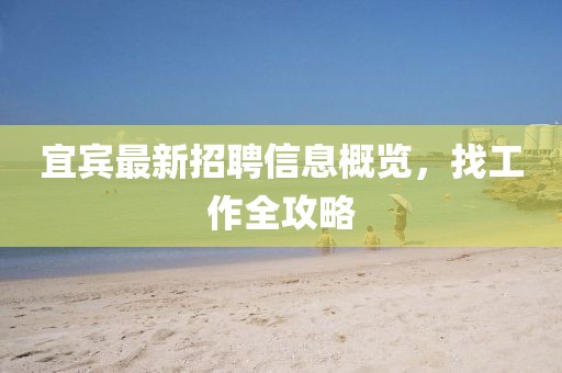 宜宾最新招聘信息概览，找工作全攻略