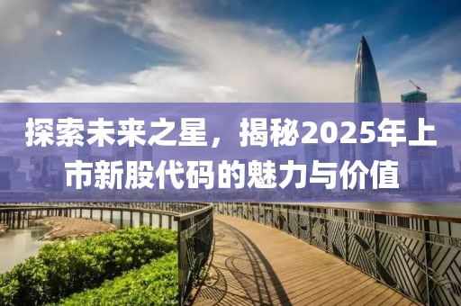 探索未来之星，揭秘2025年上市新股代码的魅力与价值