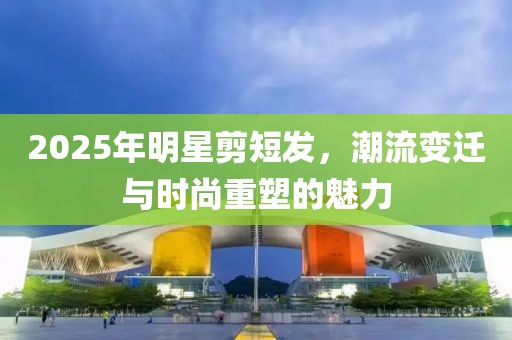 2025年明星剪短发，潮流变迁与时尚重塑的魅力