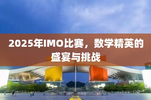 2025年IMO比赛，数学精英的盛宴与挑战