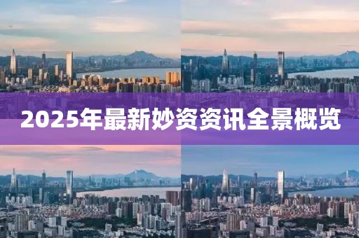 2025年最新妙资资讯全景概览