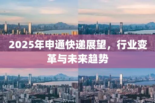 2025年申通快递展望，行业变革与未来趋势