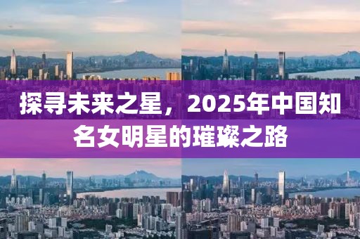 探寻未来之星，2025年中国知名女明星的璀璨之路